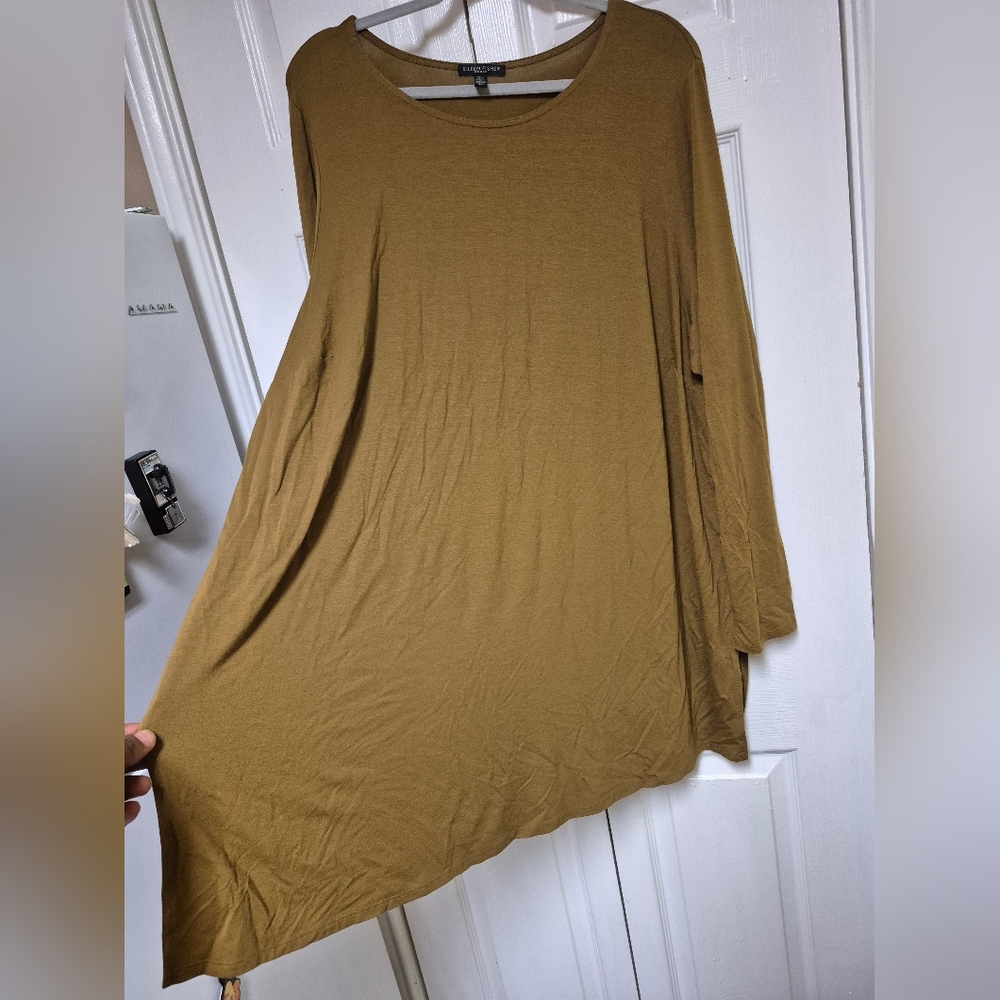 Eileen Fisher Brown Oversized Tunic - Picture 5 of 5